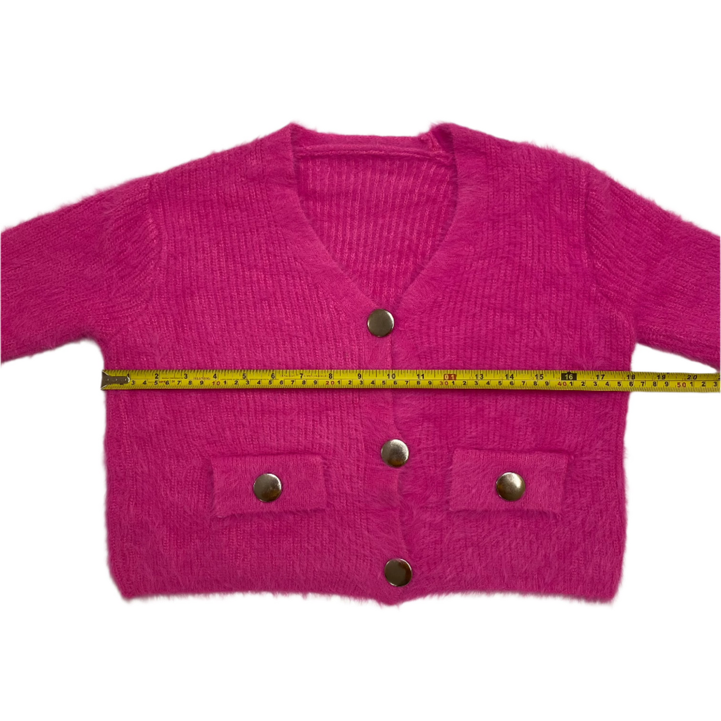 V-neck Fur Sweater (Pink)
