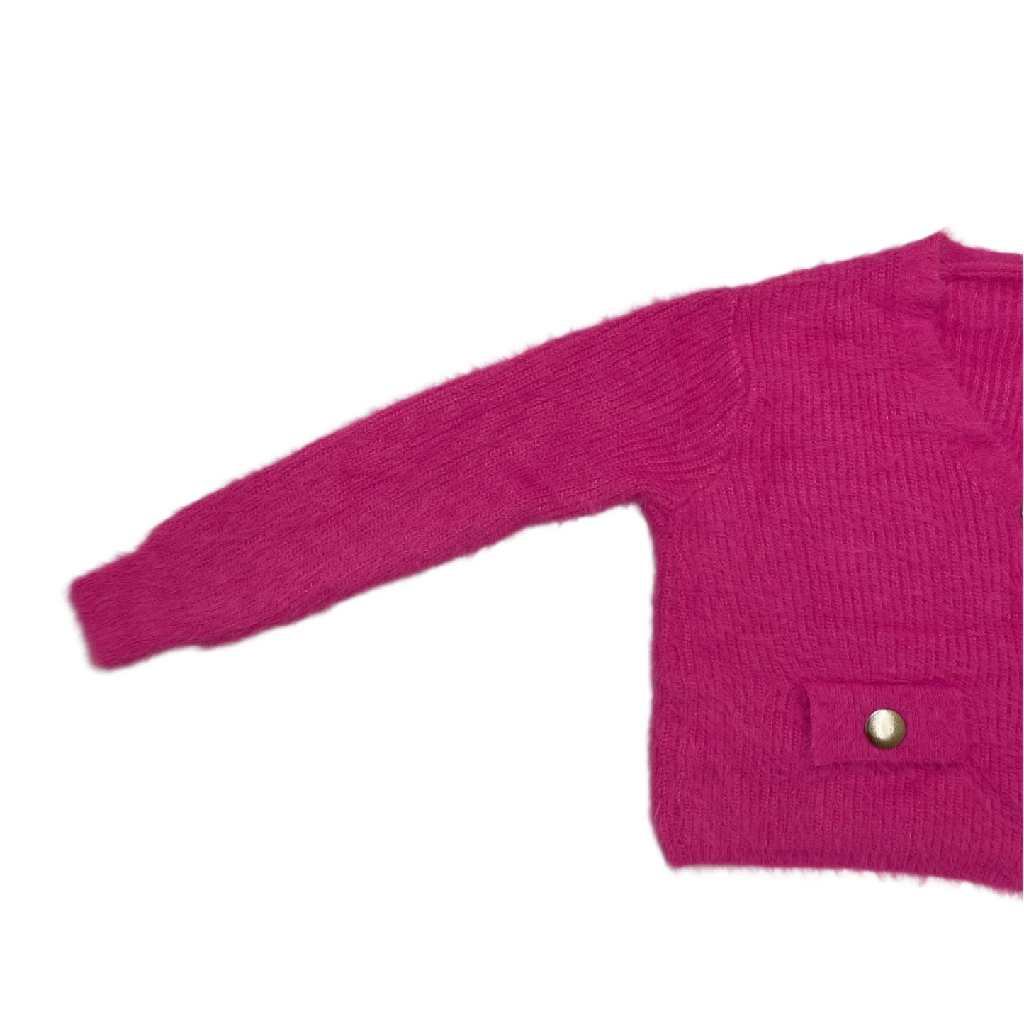 V-neck Fur Sweater (Pink)