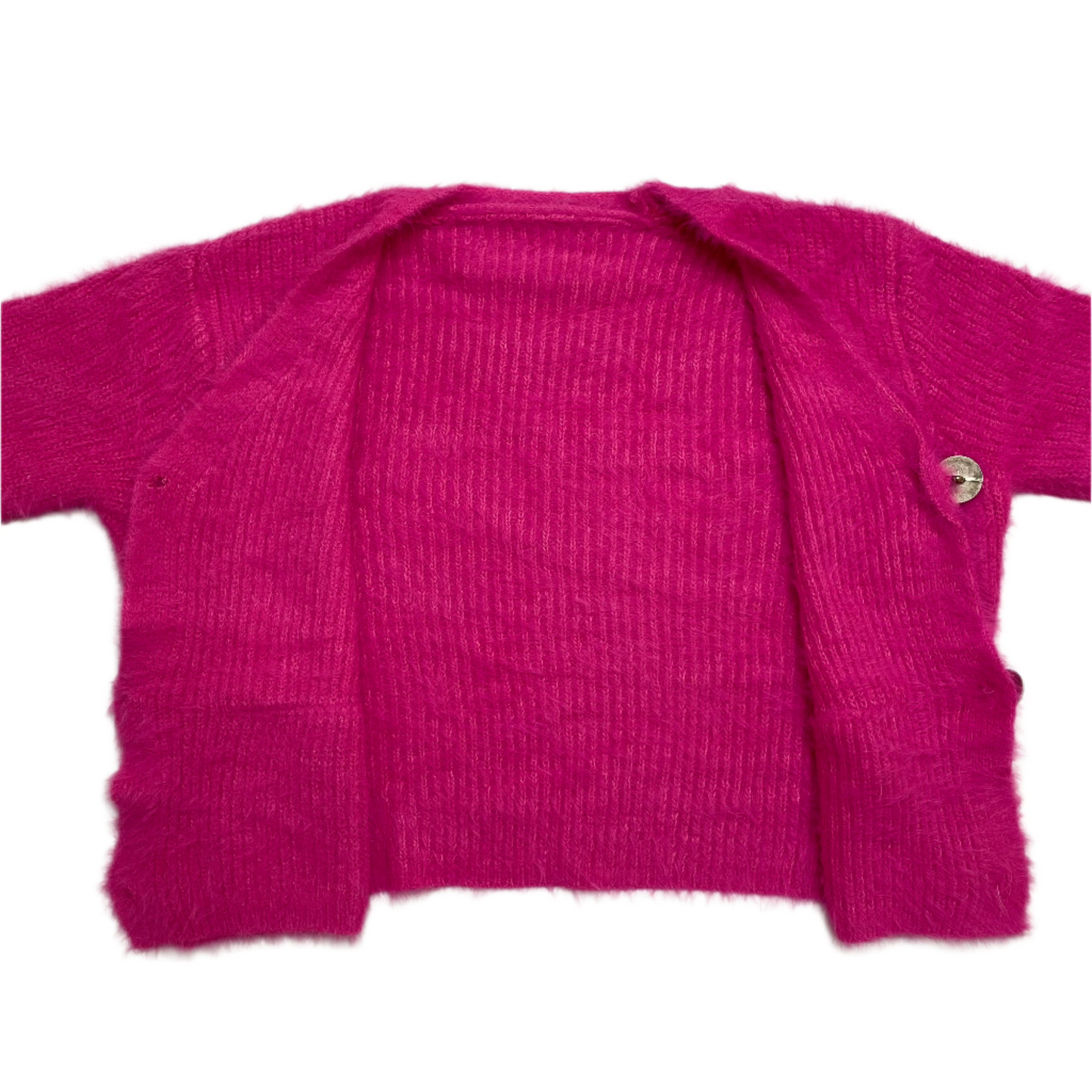 V-neck Fur Sweater (Pink)