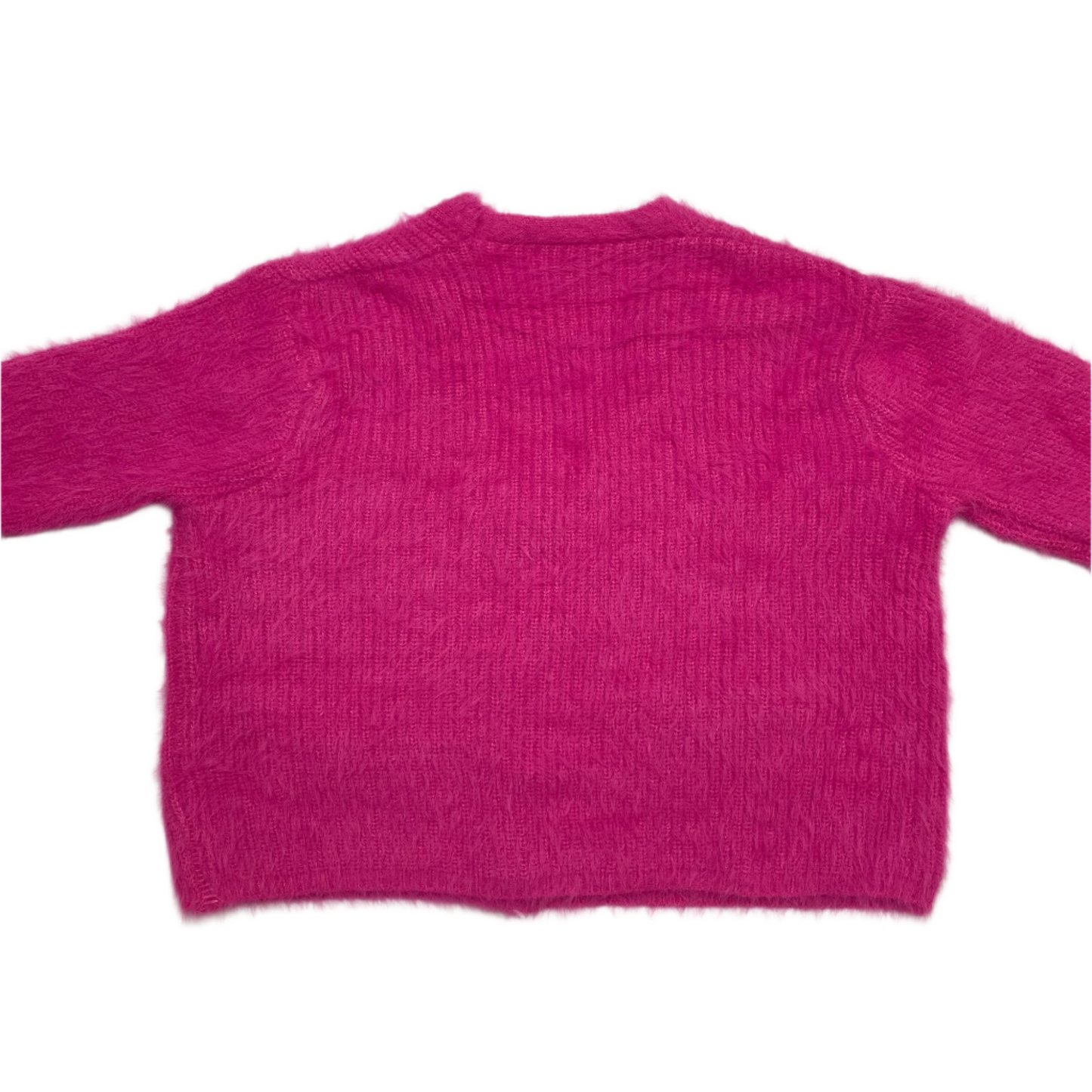 V-neck Fur Sweater (Pink)