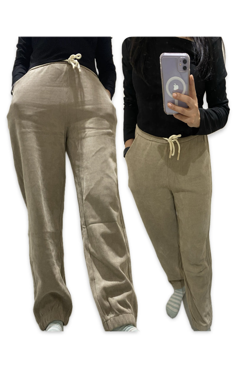 Corduroy Joggers (Beige)