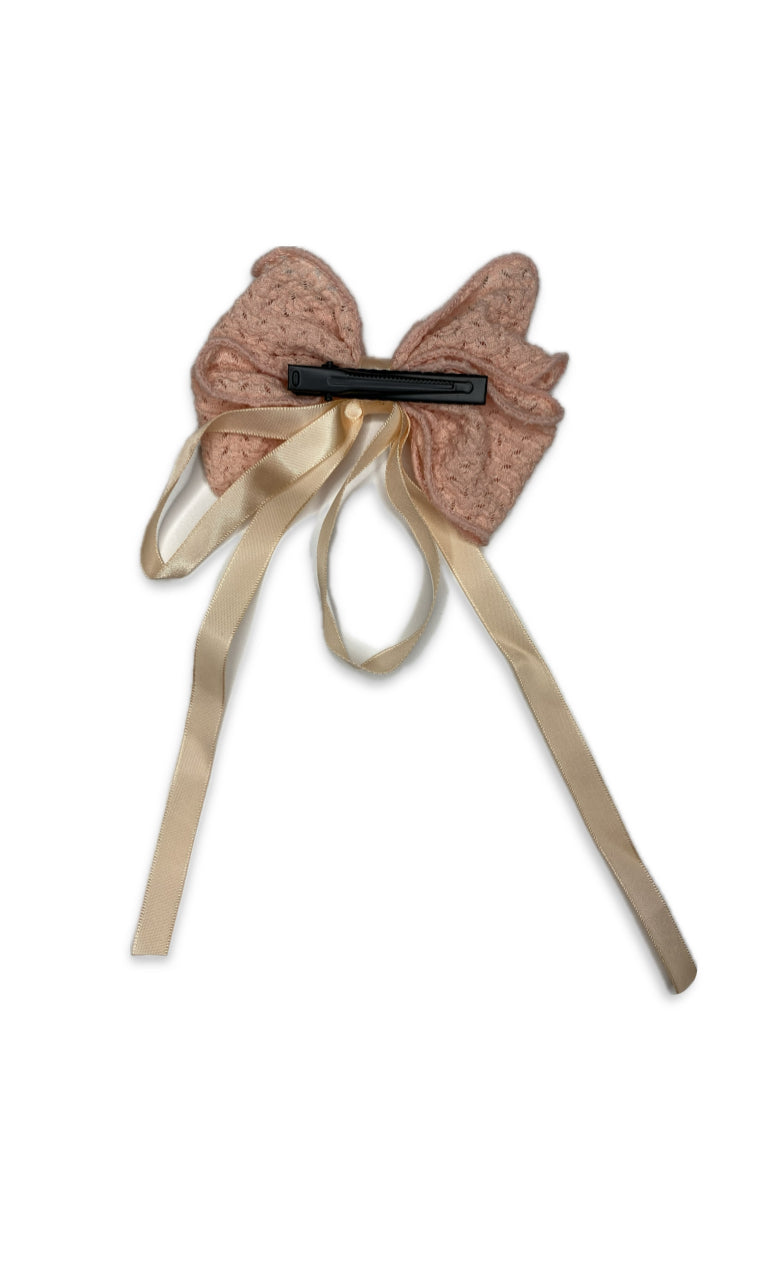 One-Piece Luxury Lace Bow Hair Clip – Elegant & Trendy Hair Accessory for Women & Girls