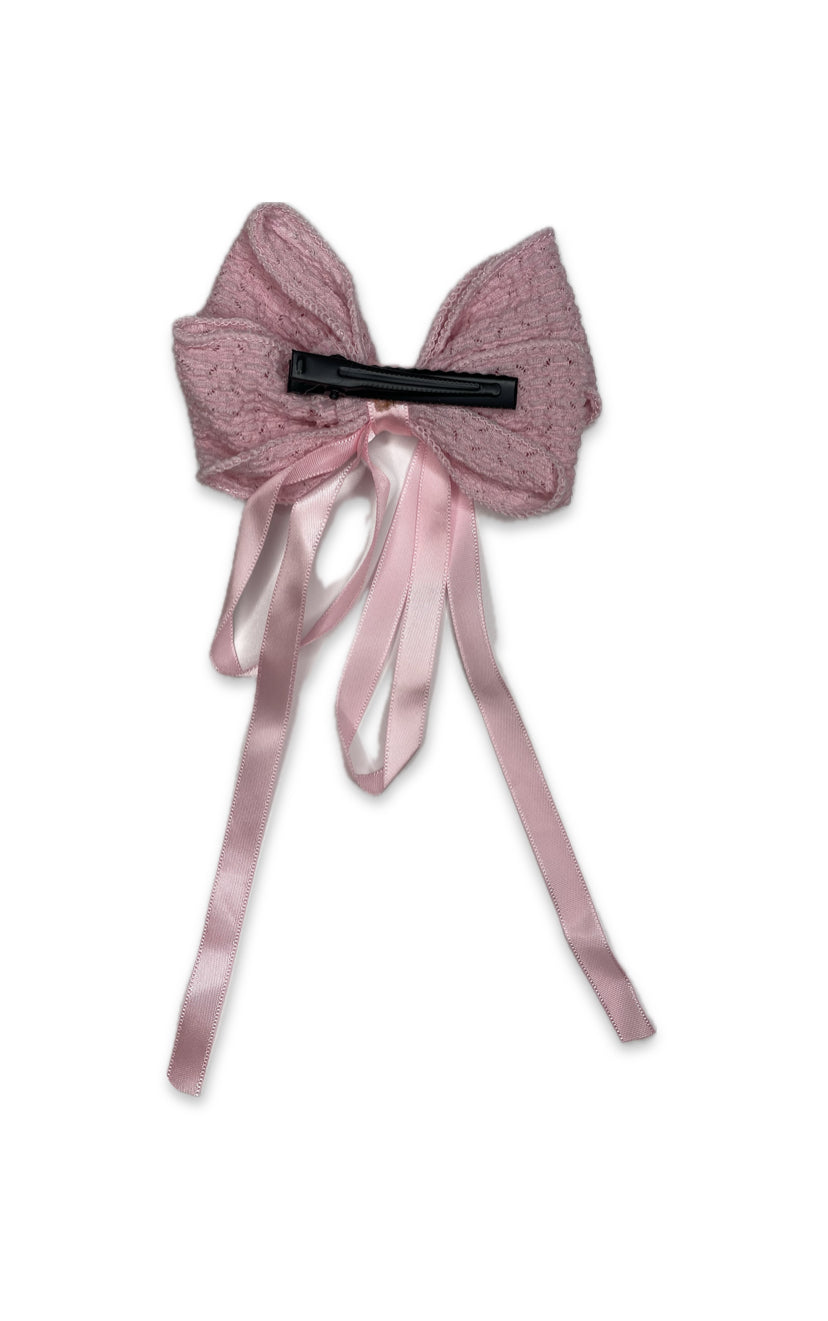 One-Piece Luxury Lace Bow Hair Clip – Elegant & Trendy Hair Accessory for Women & Girls