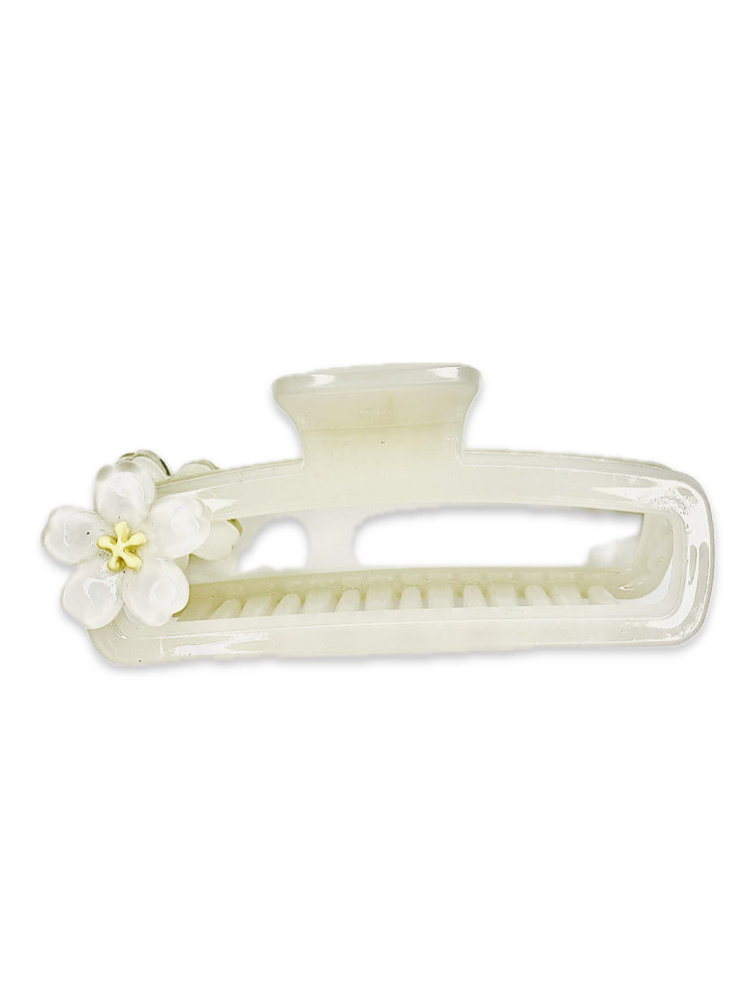 Luxury Floral Hair Claw Clip Set – Elegant & Strong Grip Hair Accessories for Women & Girls(Set of 3)
