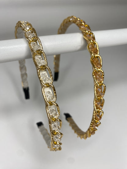 Elegant Crystal-Stone Embellished Hairbands