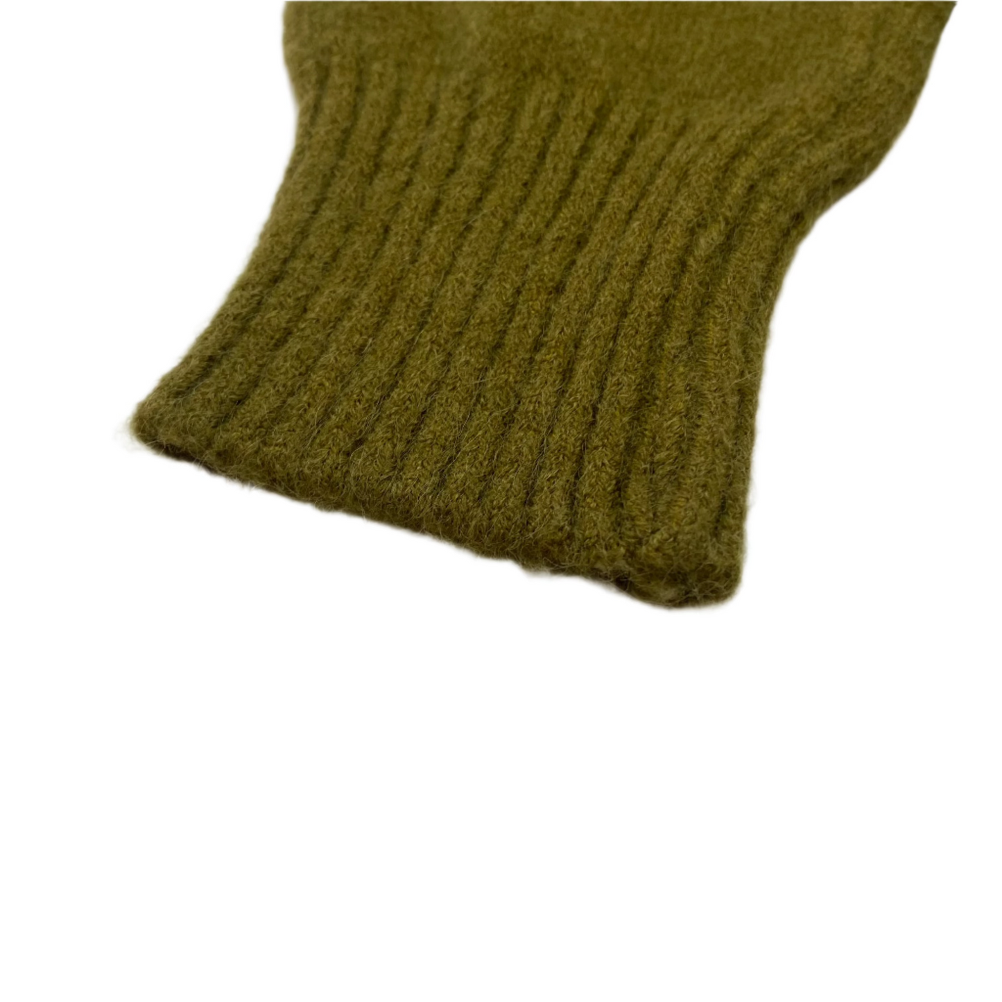 Knitted Sweater Diagonal Button - (Olive)
