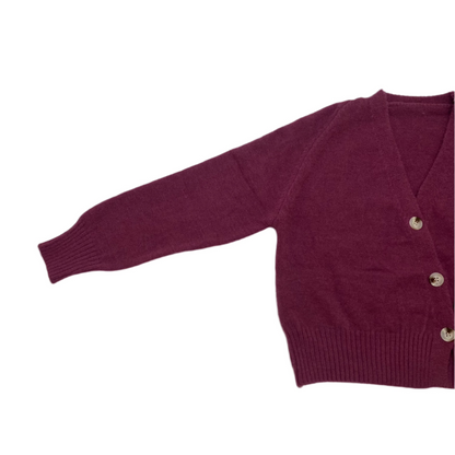 Knitted Sweater Diagonal Button - (Rose Gold)