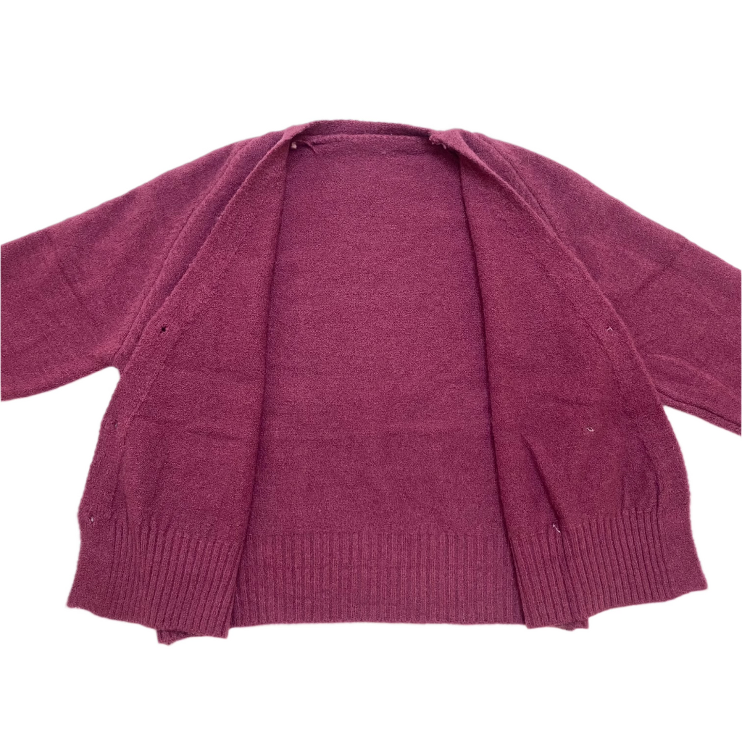 Knitted Sweater Diagonal Button - (Rose Gold)