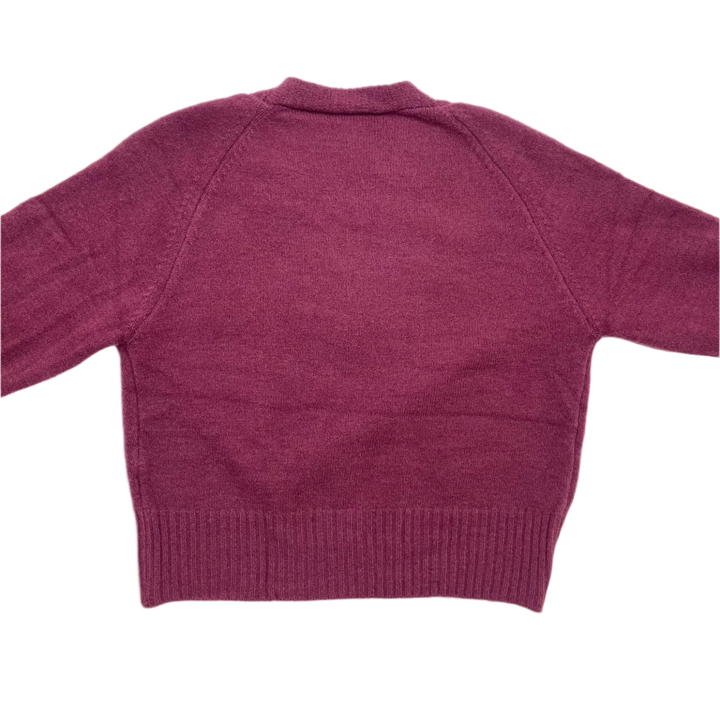 Knitted Sweater Diagonal Button - (Rose Gold)