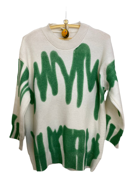 Dyed Sweater (White)