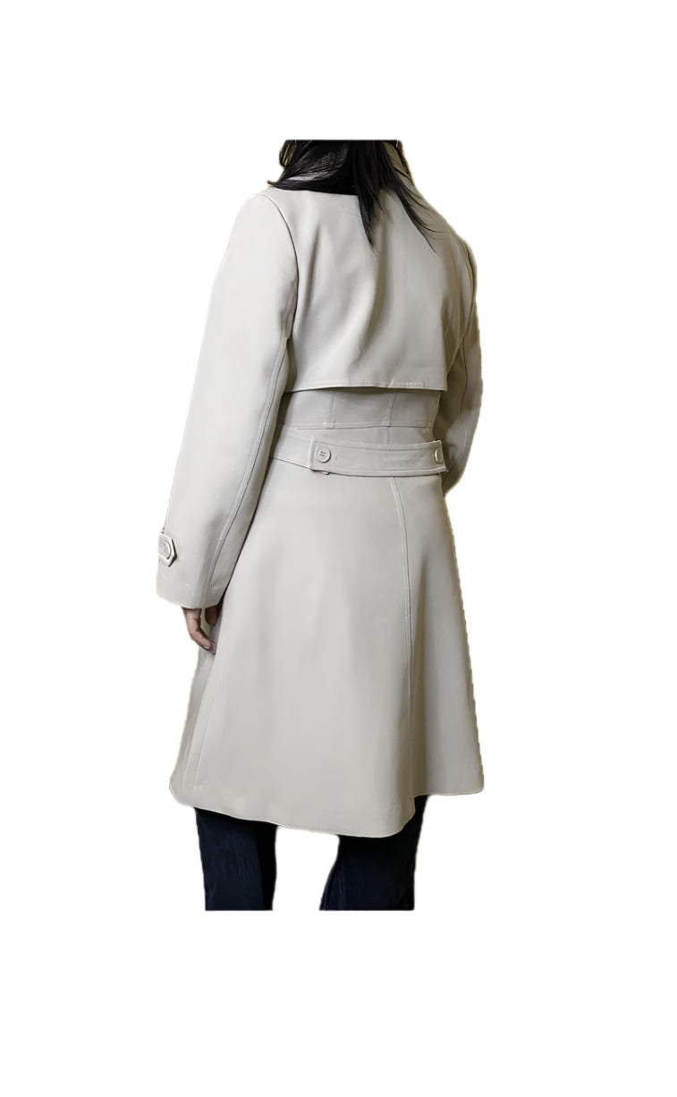Double breasted Coat (Beige)