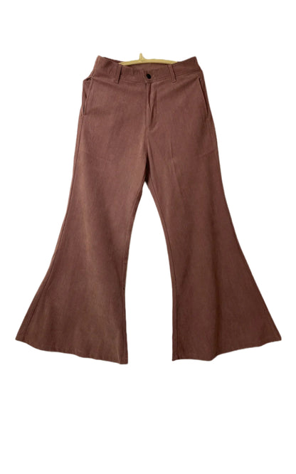 Baggy Wide low Corduroy Pants (Rose Gold)