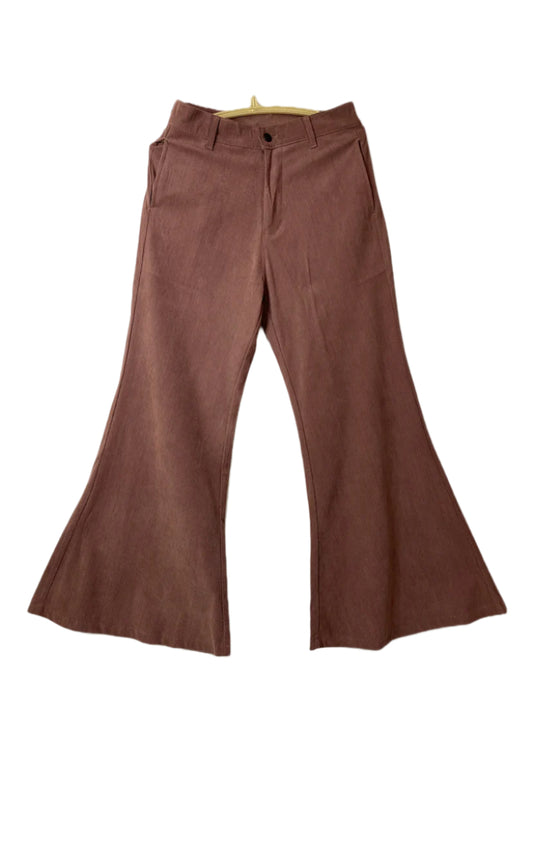 Baggy Wide low Corduroy Pants (Rose Gold)