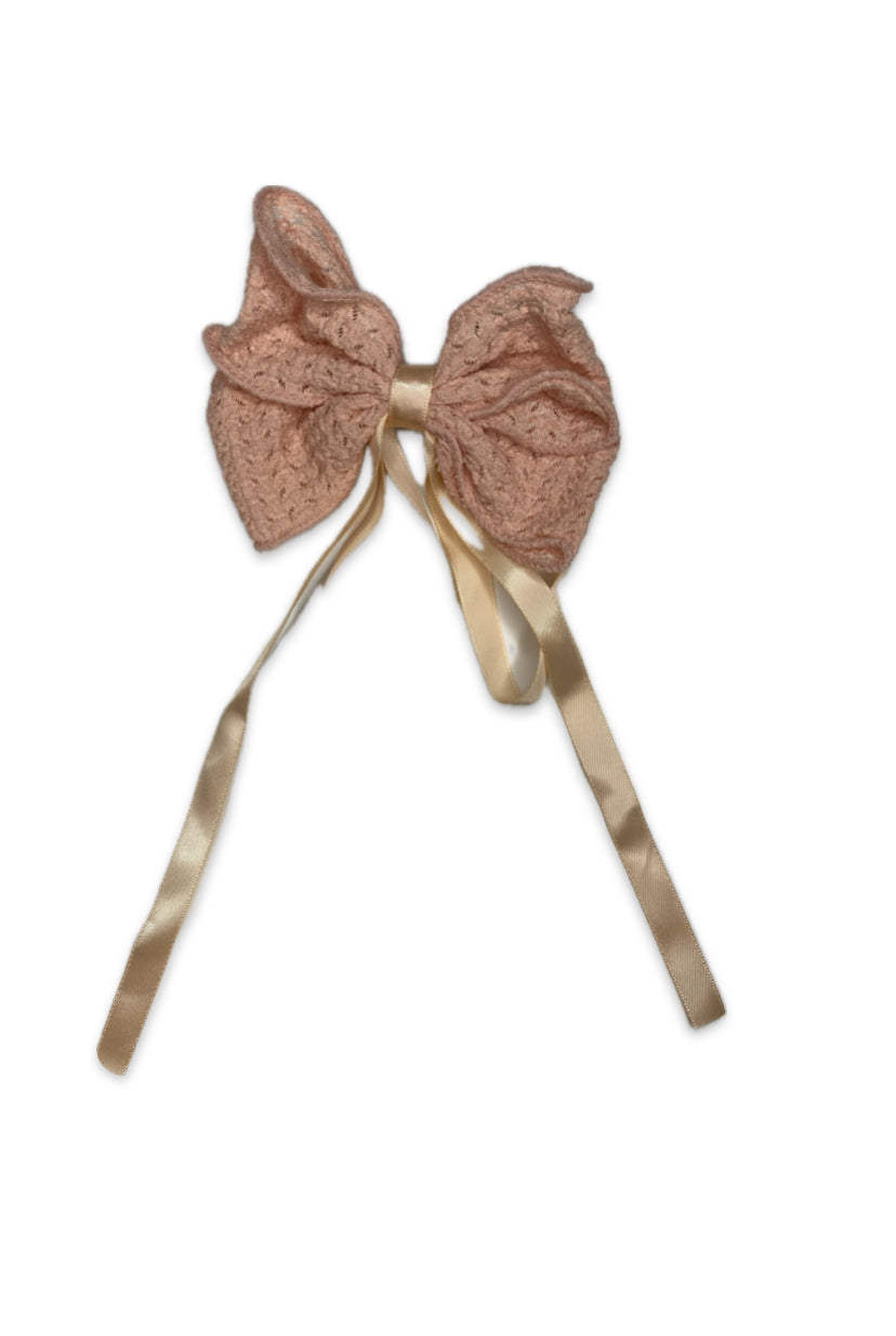 One-Piece Luxury Lace Bow Hair Clip – Elegant & Trendy Hair Accessory for Women & Girls