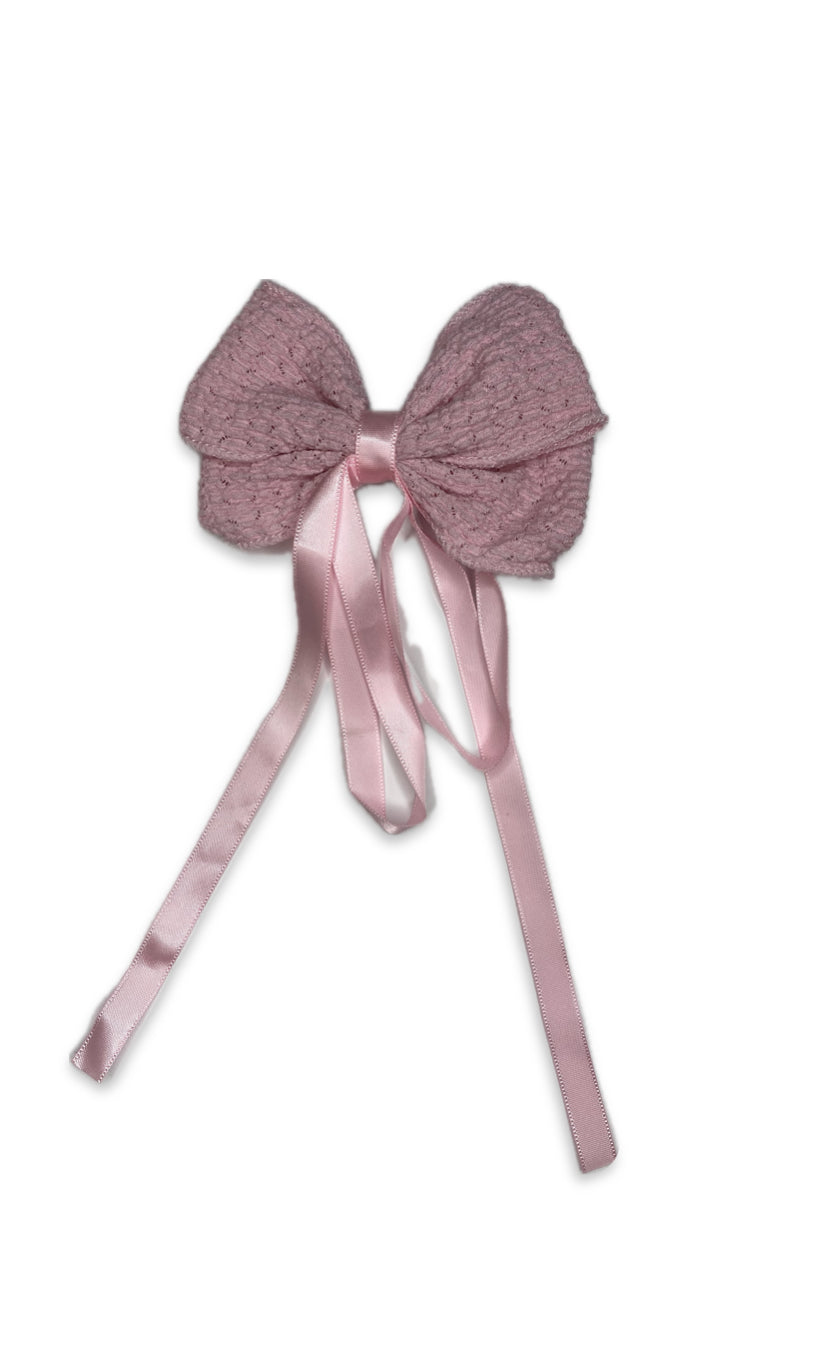 One-Piece Luxury Lace Bow Hair Clip – Elegant & Trendy Hair Accessory for Women & Girls