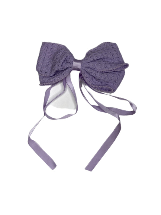 One-Piece Luxury Lace Bow Hair Clip – Elegant & Trendy Hair Accessory for Women & Girls