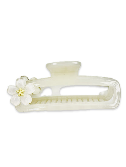 Luxury Floral Hair Claw Clip Set – Elegant & Strong Grip Hair Accessories for Women & Girls(Set of 3)