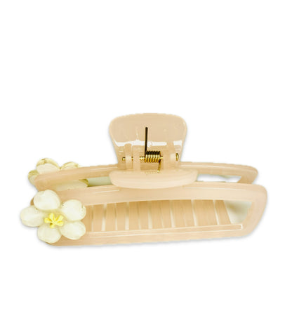 Luxury Floral Hair Claw Clip Set – Elegant & Strong Grip Hair Accessories for Women & Girls(Set of 3)
